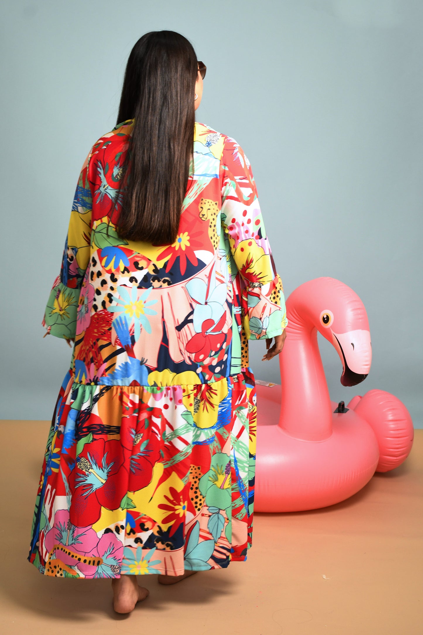Traje de Baño de Una Pieza con Capa Talla Grande – Elegancia para Mujeres Curvy