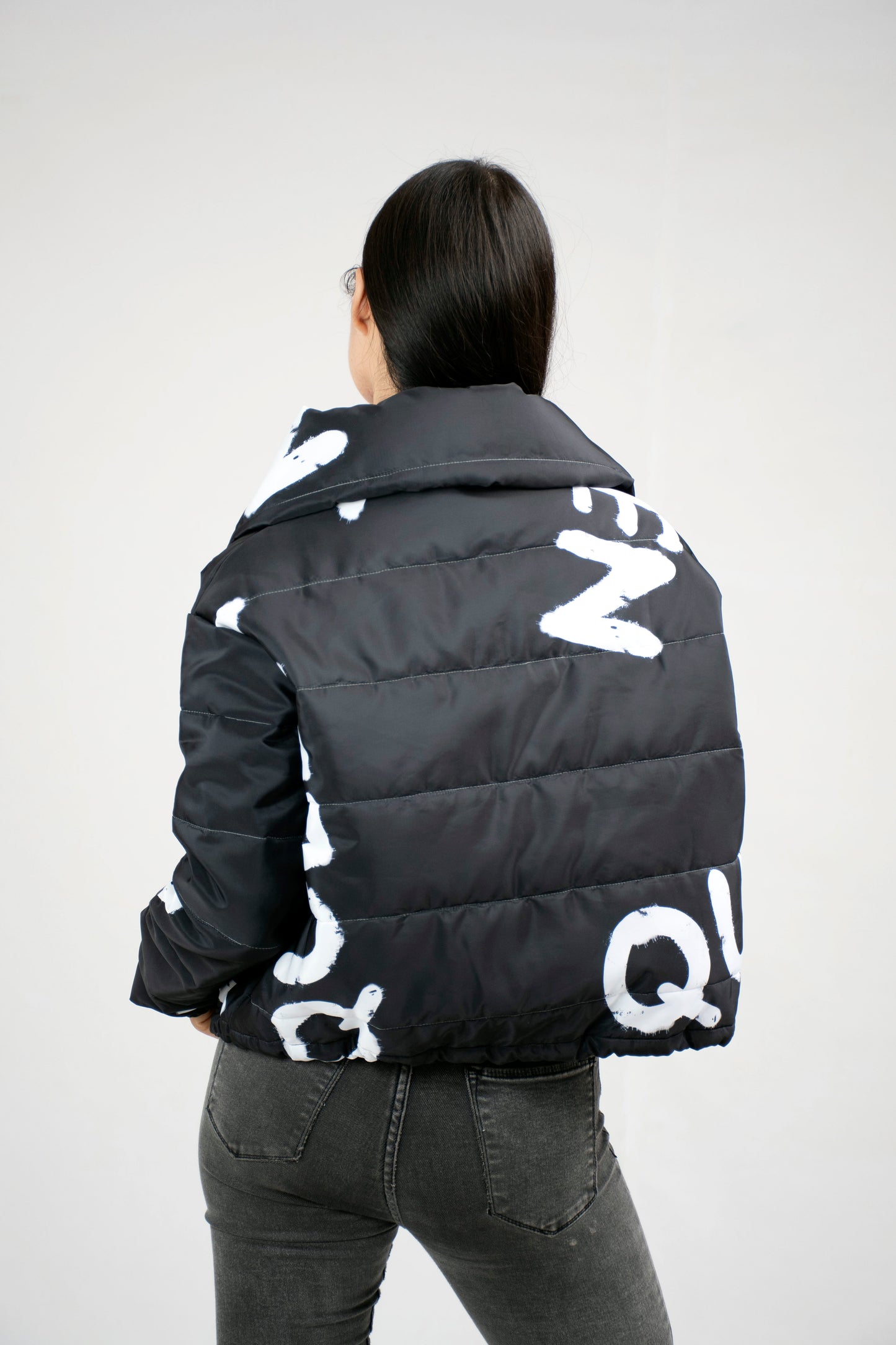 Cazadora Acolchada Estampada para Mujer Oversize - Estilo y Comodidad