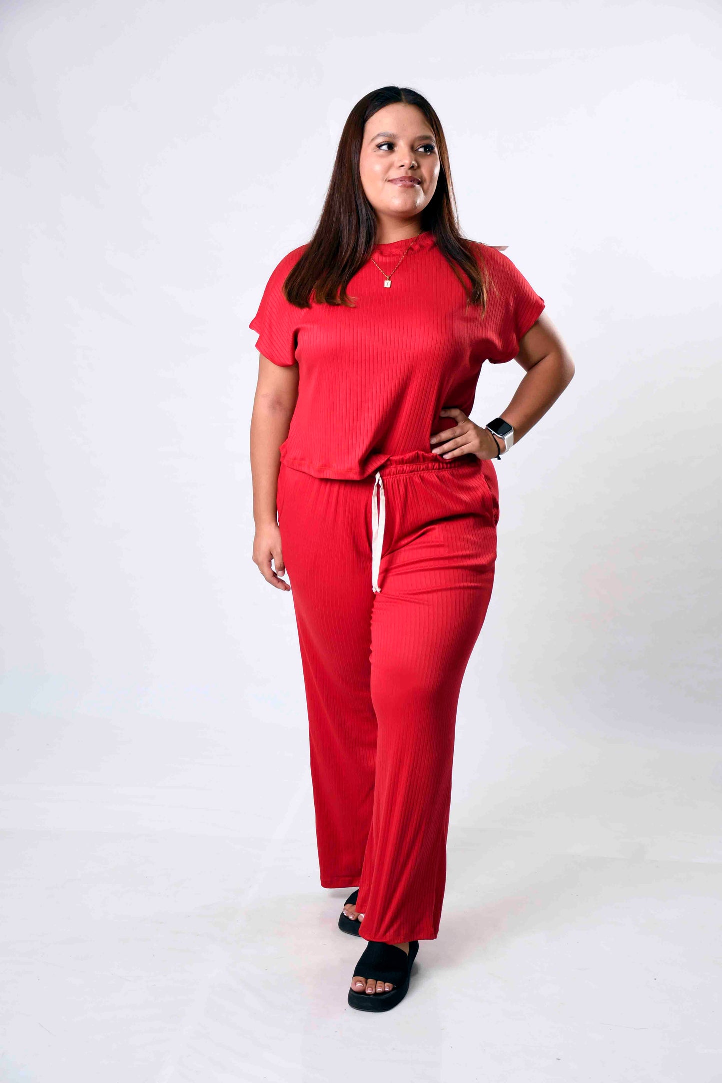 Conjunto de Pantalón y Blusa en Tela Fluida Oversize | Elegancia para curvas