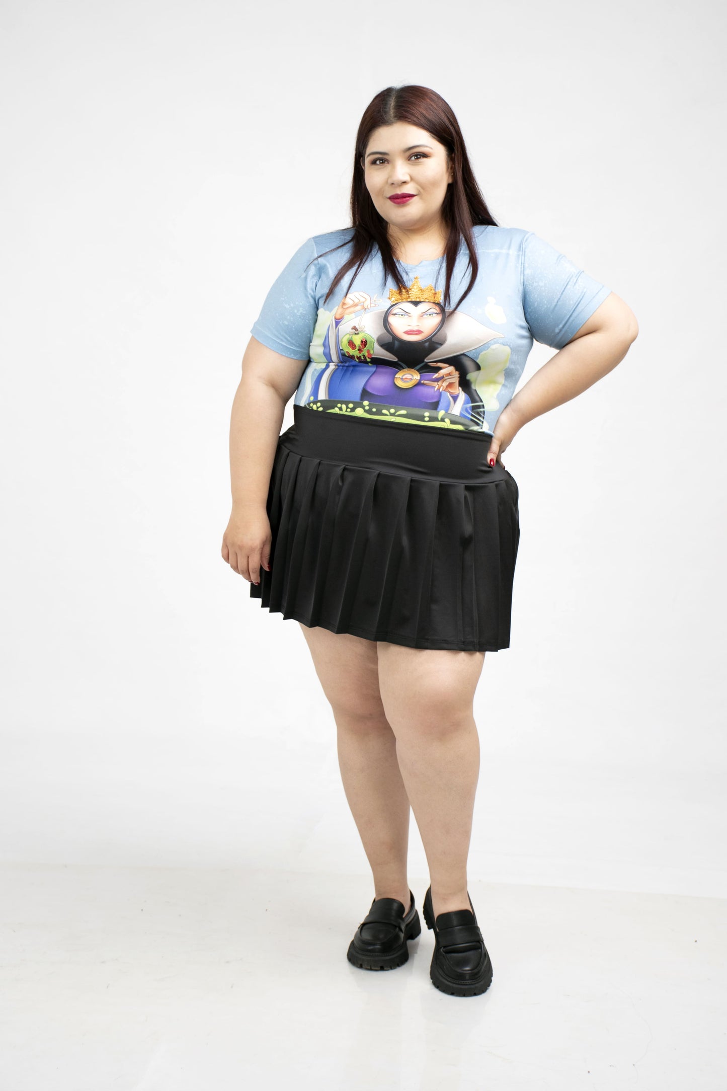 Falda mini tablas talla extra curvy – Versátil, Casual o para Deporte