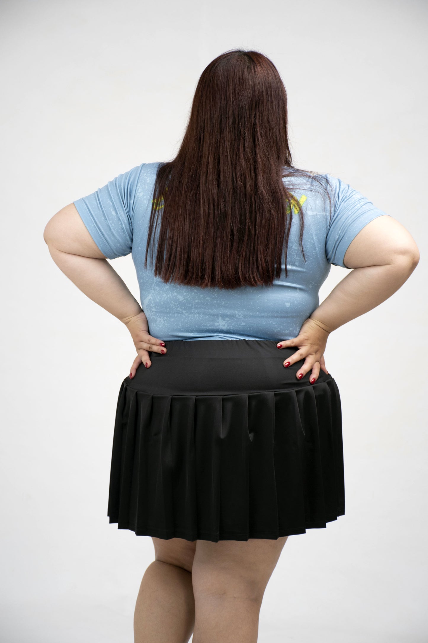 Falda mini tablas talla extra curvy – Versátil, Casual o para Deporte
