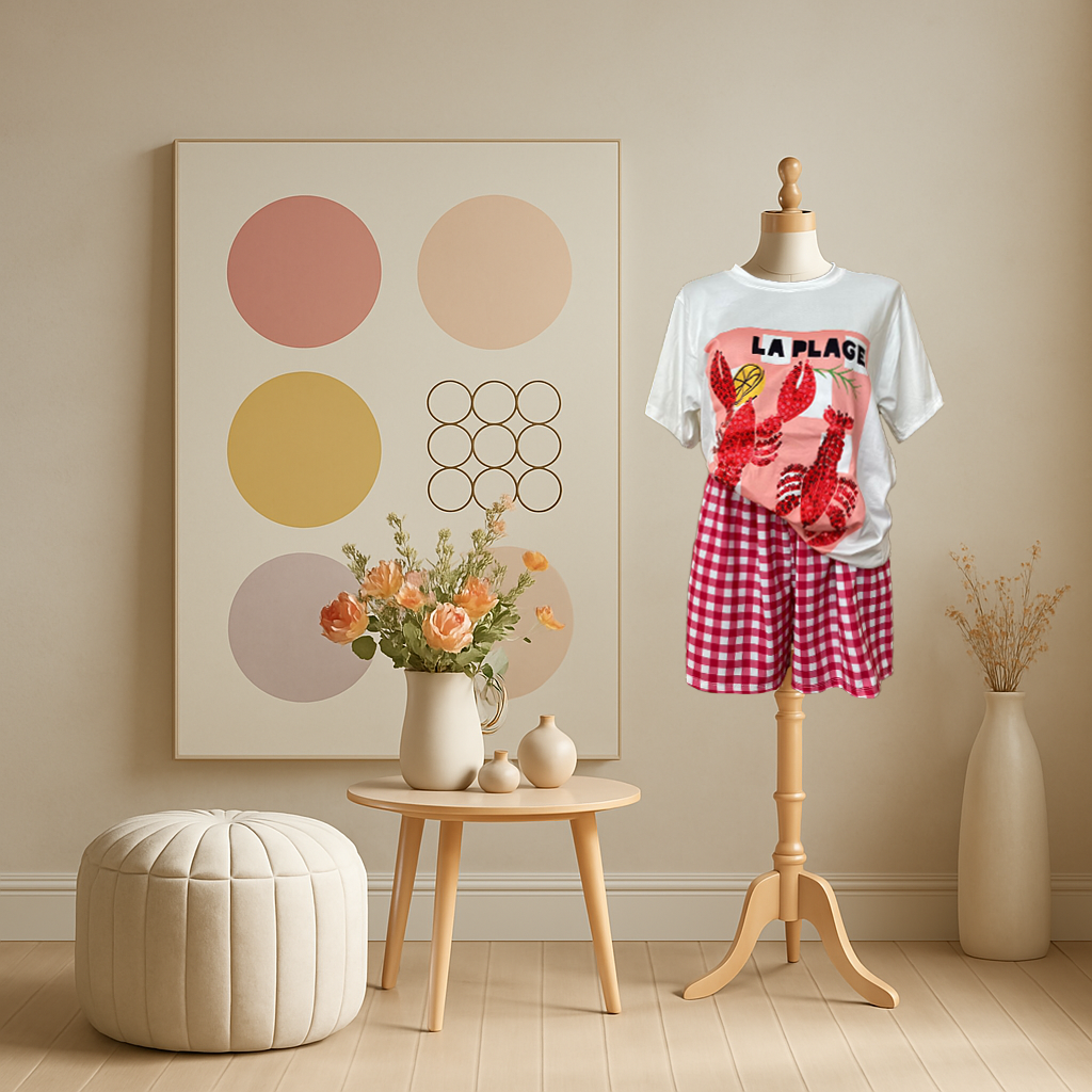 Set Blusa y Short Estampado main image 0