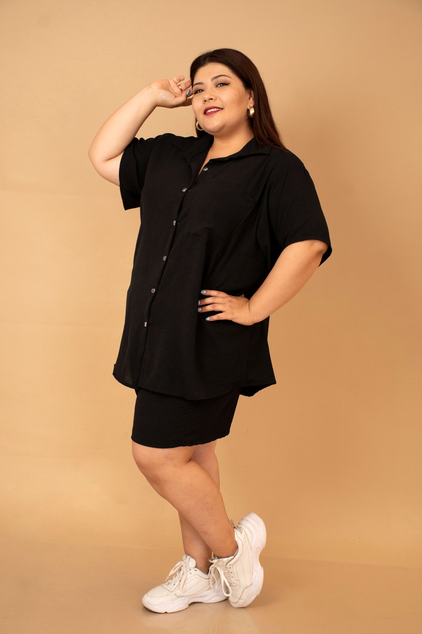 Conjunto Short y Camisa Tela Ligera Talla Extra – Confort y Estilo para el Verano