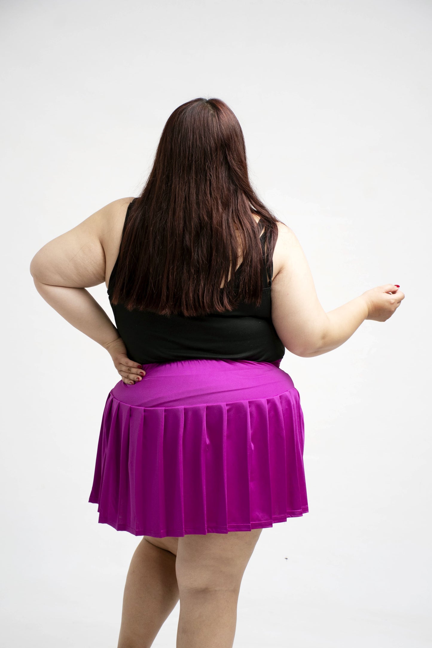 Falda mini tablas talla extra curvy – Versátil, Casual o para Deporte