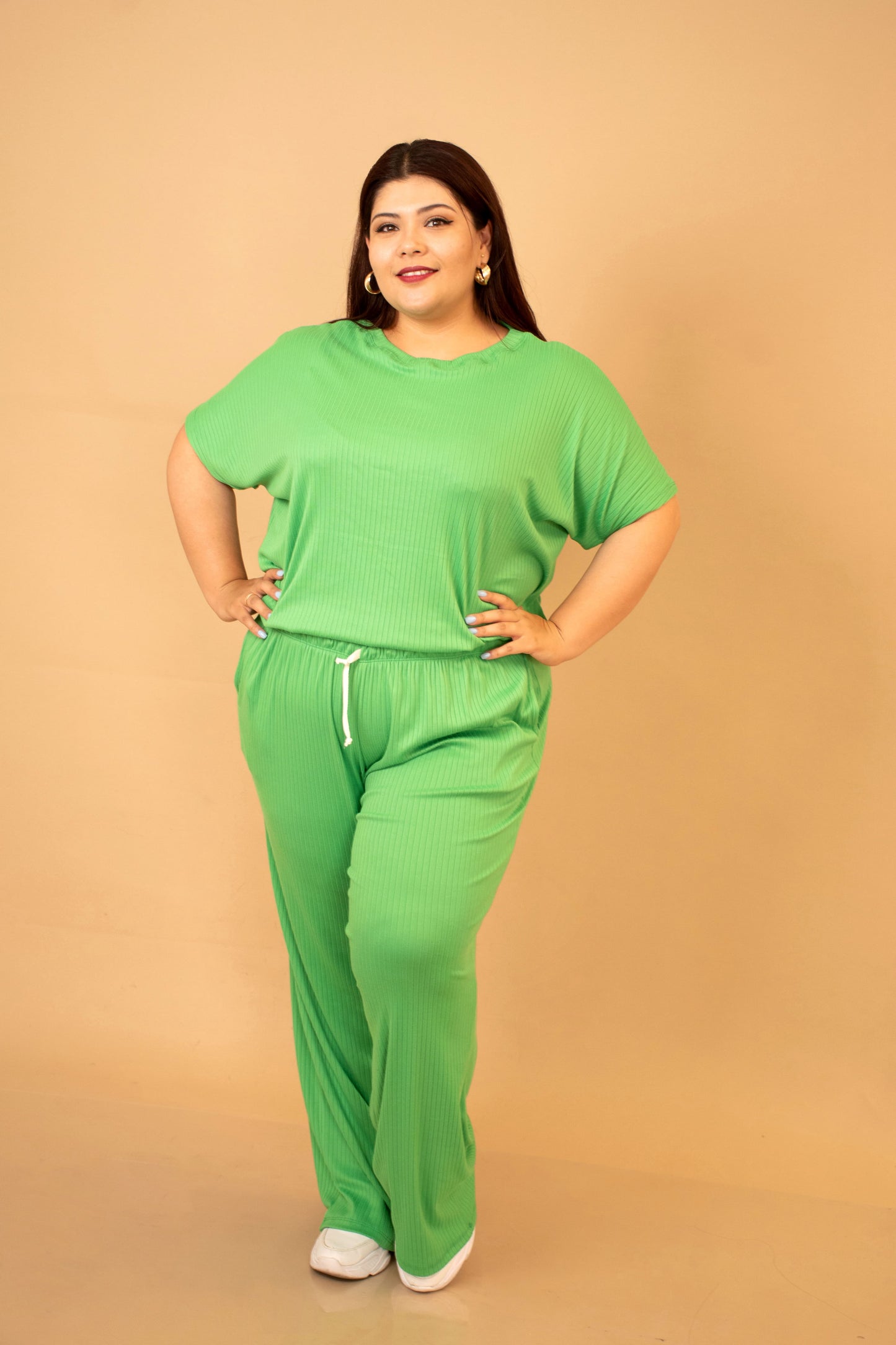 Conjunto de Pantalón y Blusa Talla Extra en Tela Suave – Cómodo y Estiloso para el Día a Día