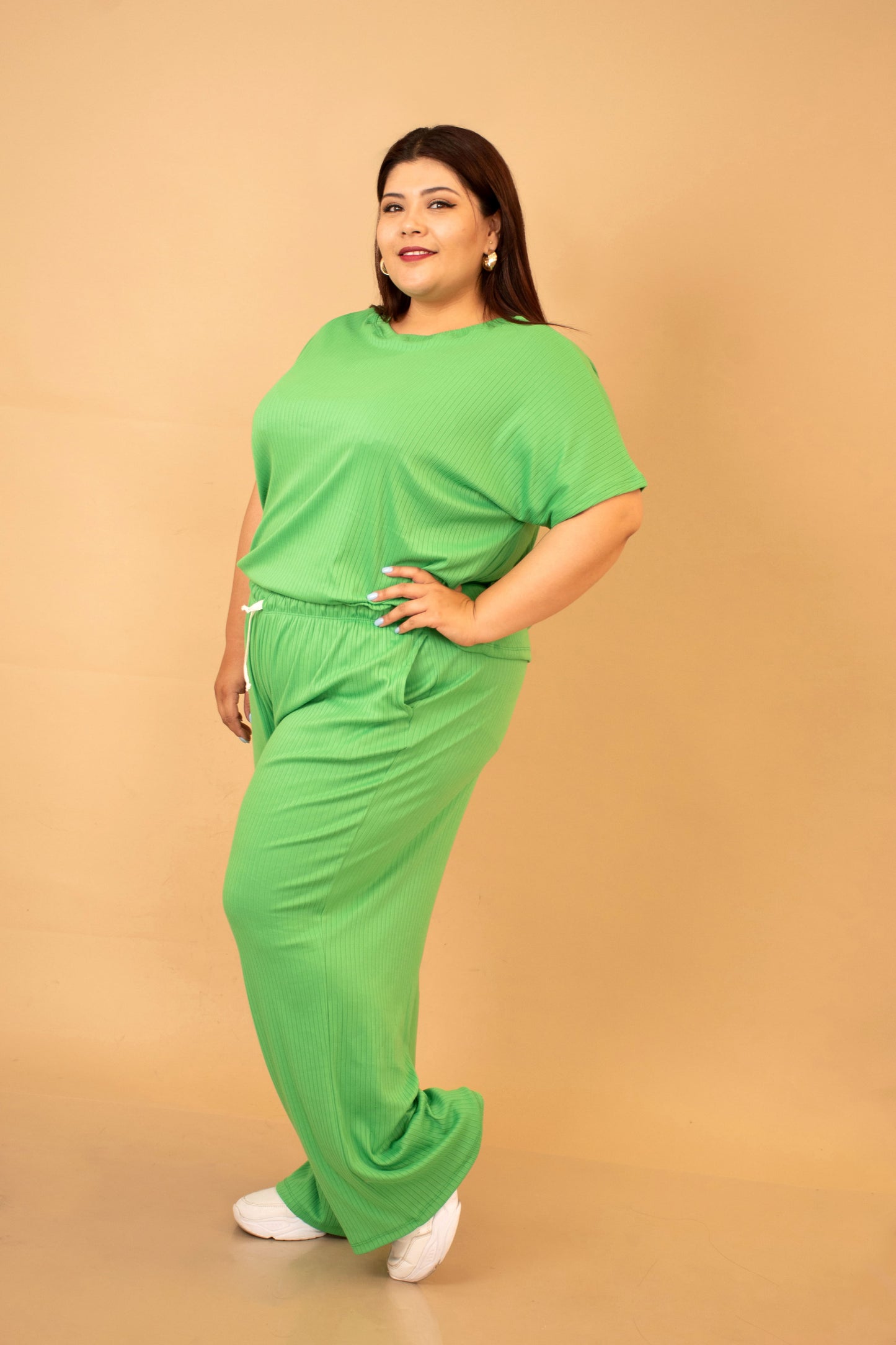 Conjunto de Pantalón y Blusa Talla Extra en Tela Suave – Cómodo y Estiloso para el Día a Día