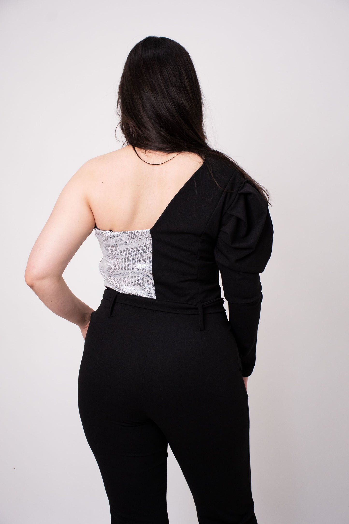 Jumpsuit largo lentejuela corte campana para Mujer – Elegancia para Noches Especiales