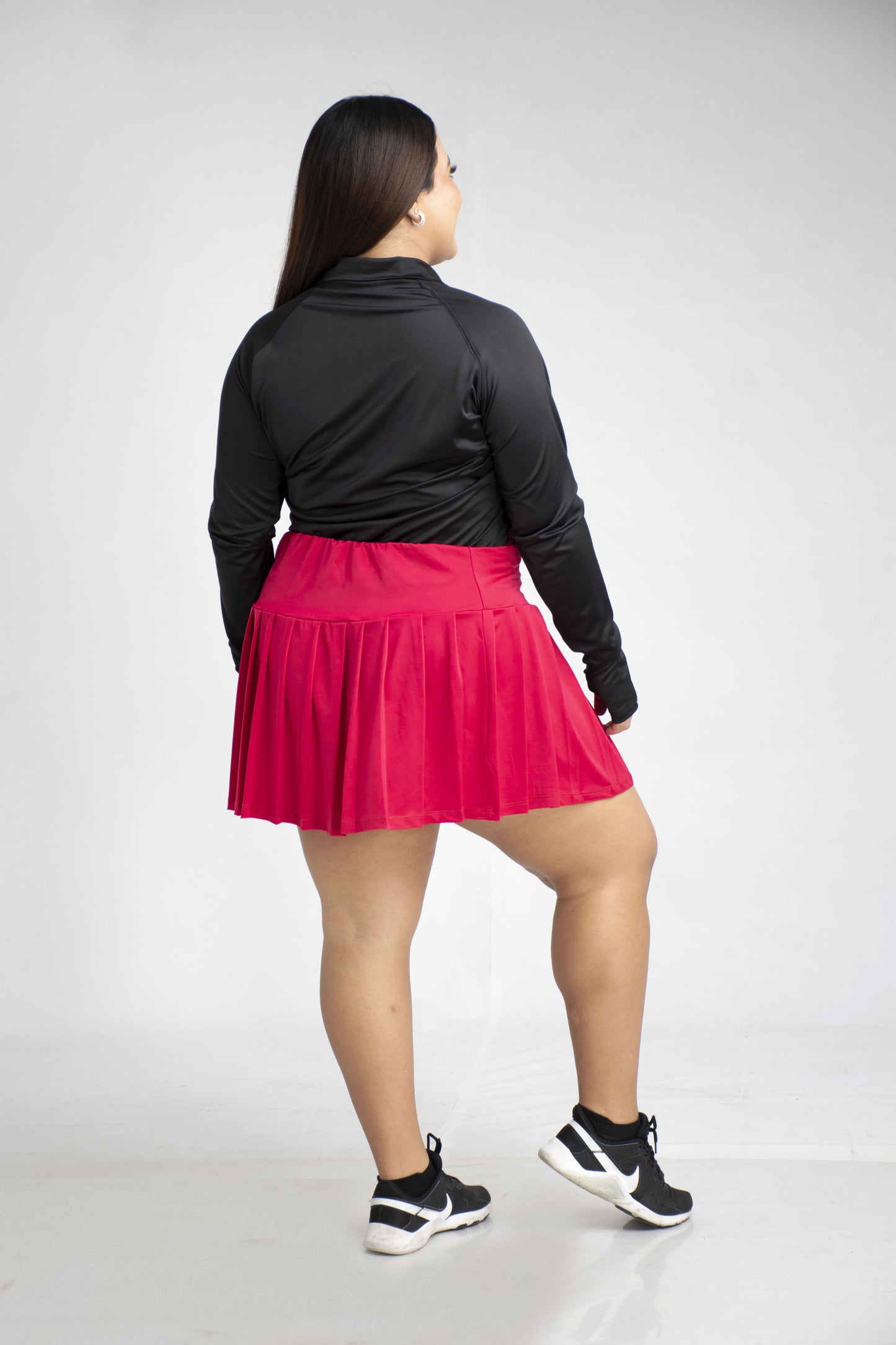 Falda Mini Tablas Talla Grande – Versátil, Casual o para Deporte