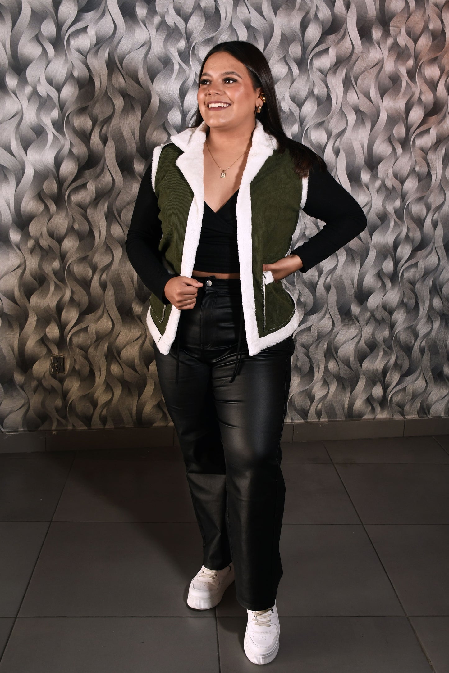 Chaleco Doble Faz Pana para Mujer Oversize – Elegancia y Comodidad para el Invierno