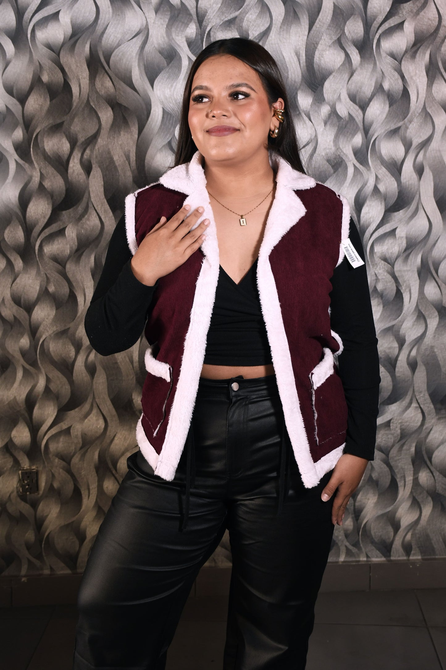Chaleco Doble Faz Pana para Mujer Oversize – Elegancia y Comodidad para el Invierno