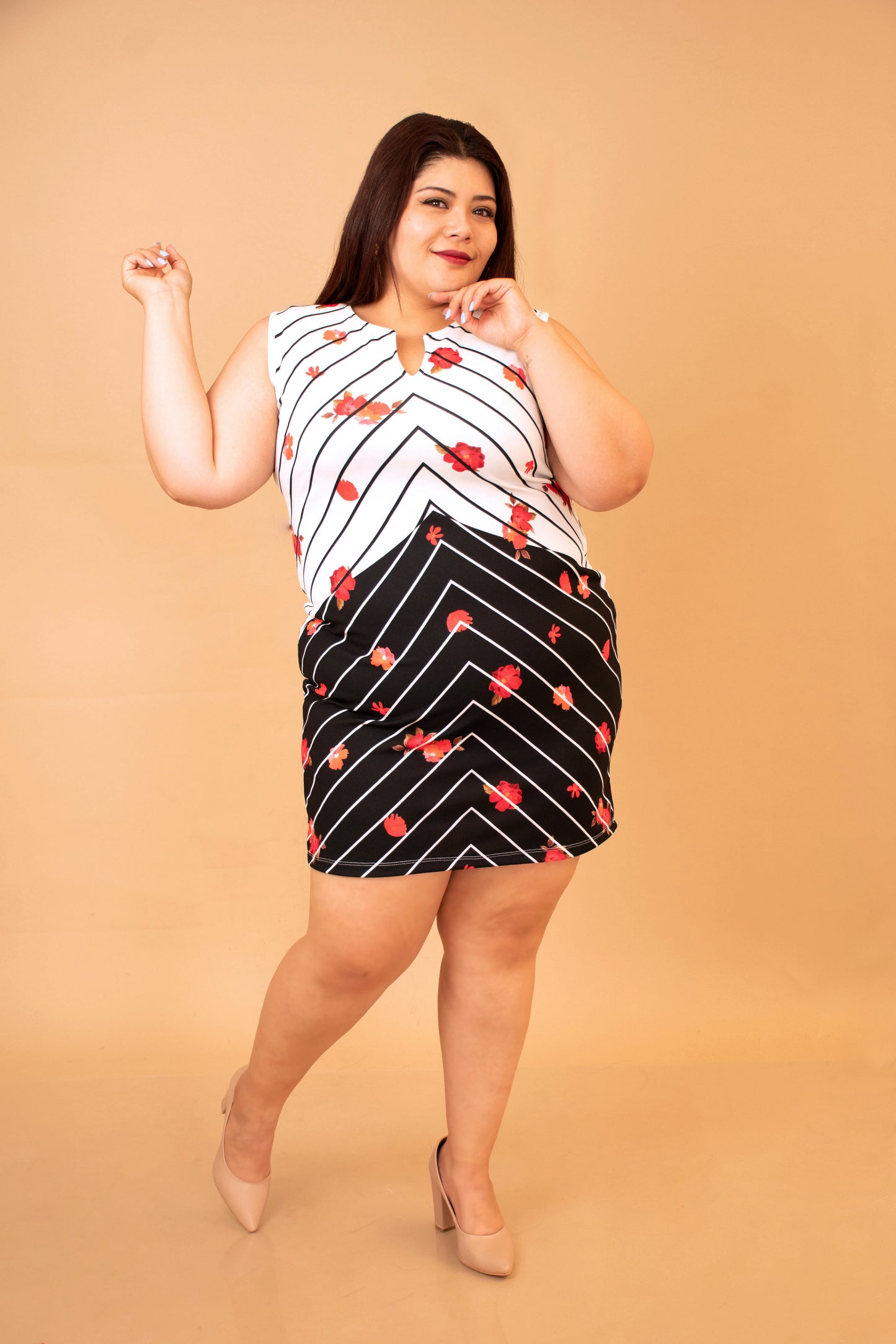 Vestido Corto con Estampado para Tallas Curvy | Realza tus Curvas con Estilo