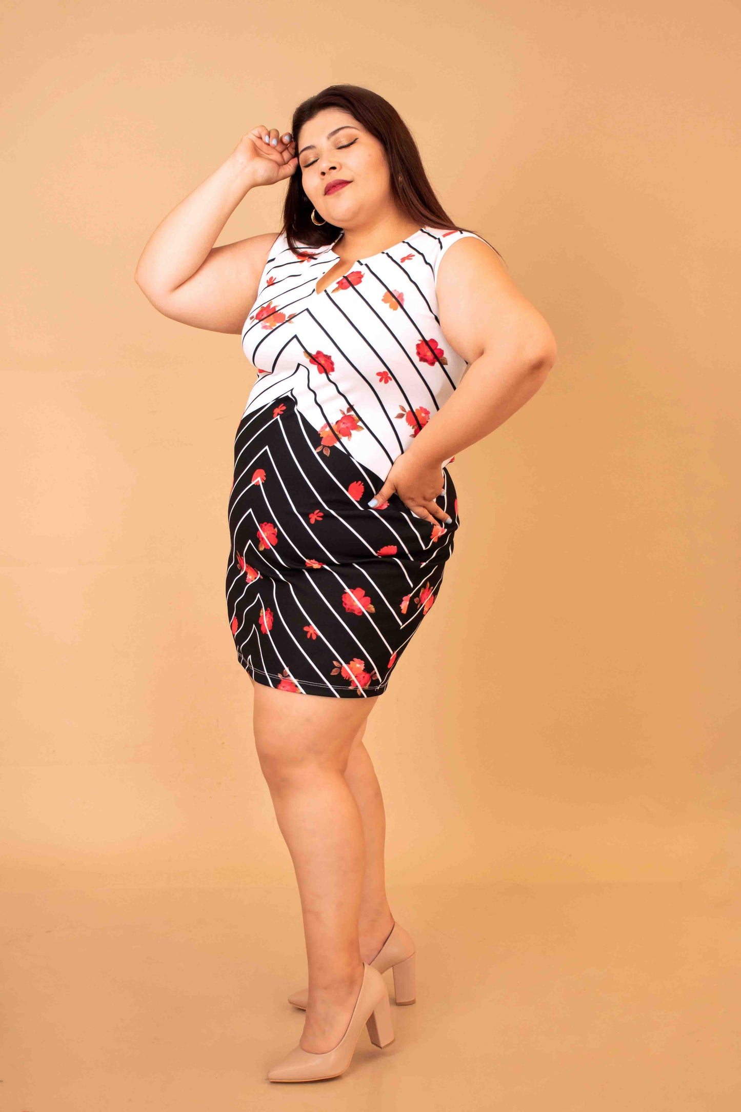 Vestido Corto con Estampado para Tallas Curvy | Realza tus Curvas con Estilo