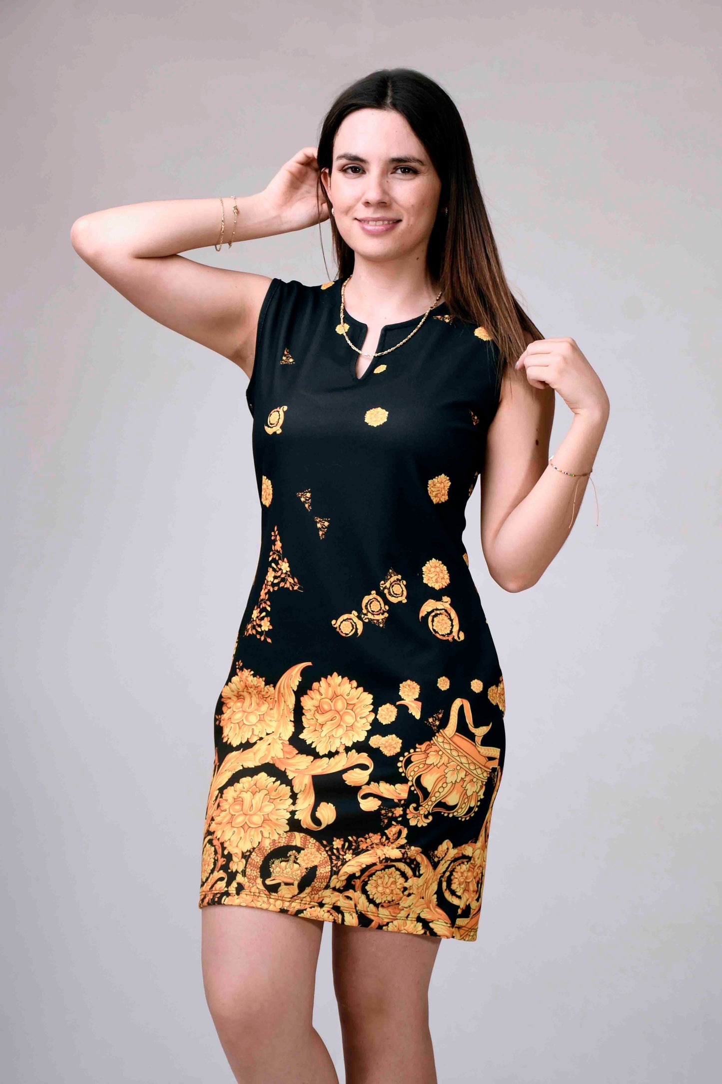 Vestido Corto con Estampado | Estilo y Versatilidad