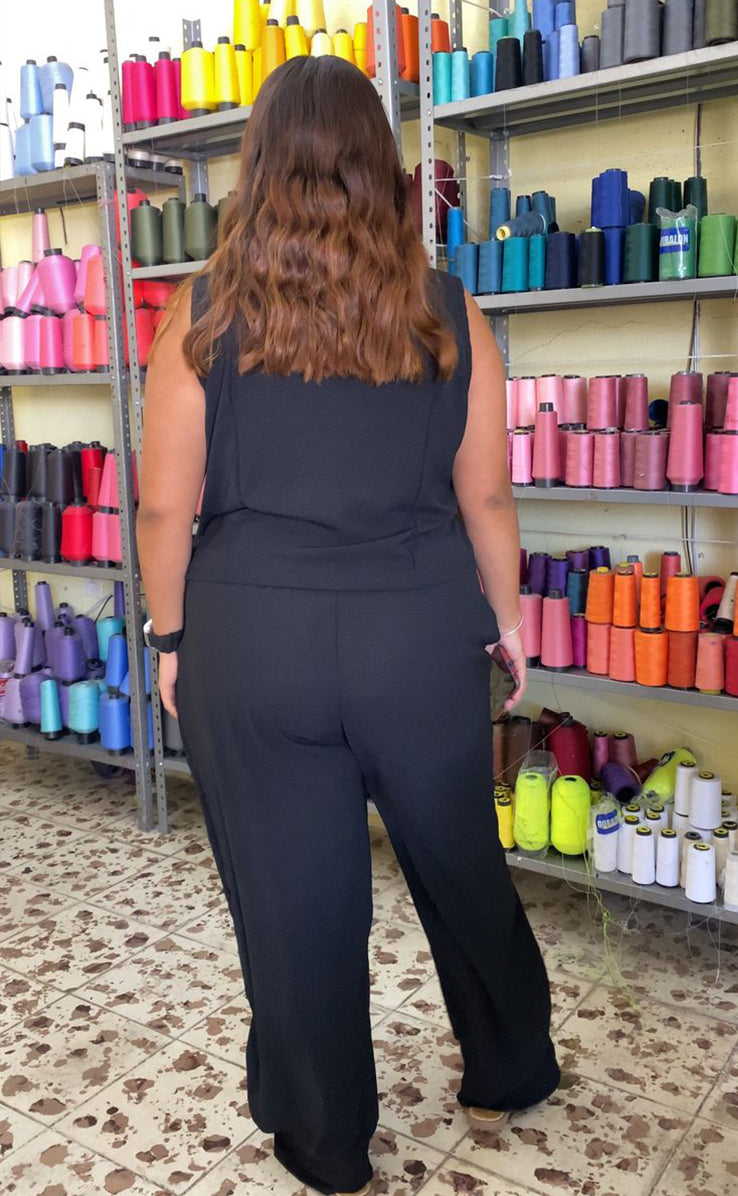 Conjunto de Chaleco y Pantalón Bordados | Elegancia Estilo Sofisticado