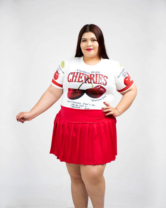 Falda mini tablas talla extra curvy – Versátil, Casual o para Deporte