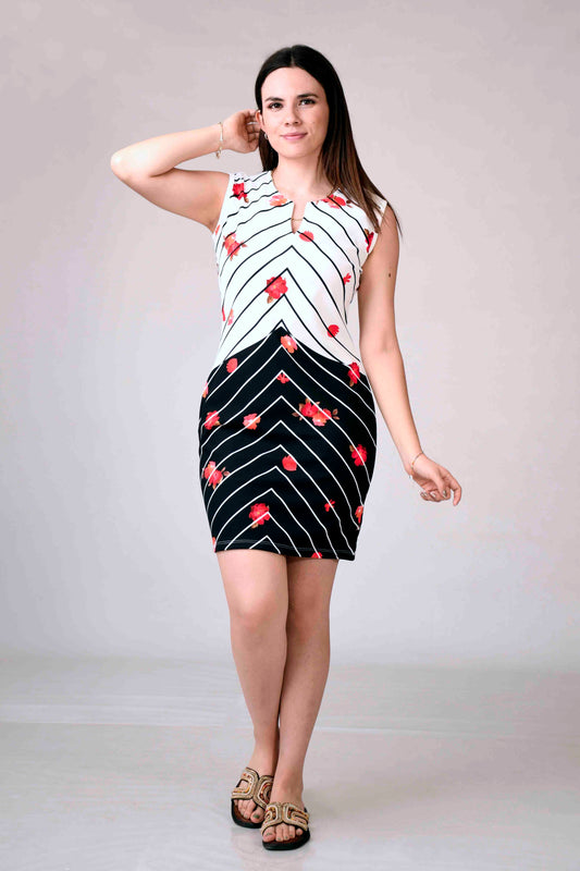Vestido Corto con Estampado para Unitalla | Estilo y Versatilidad
